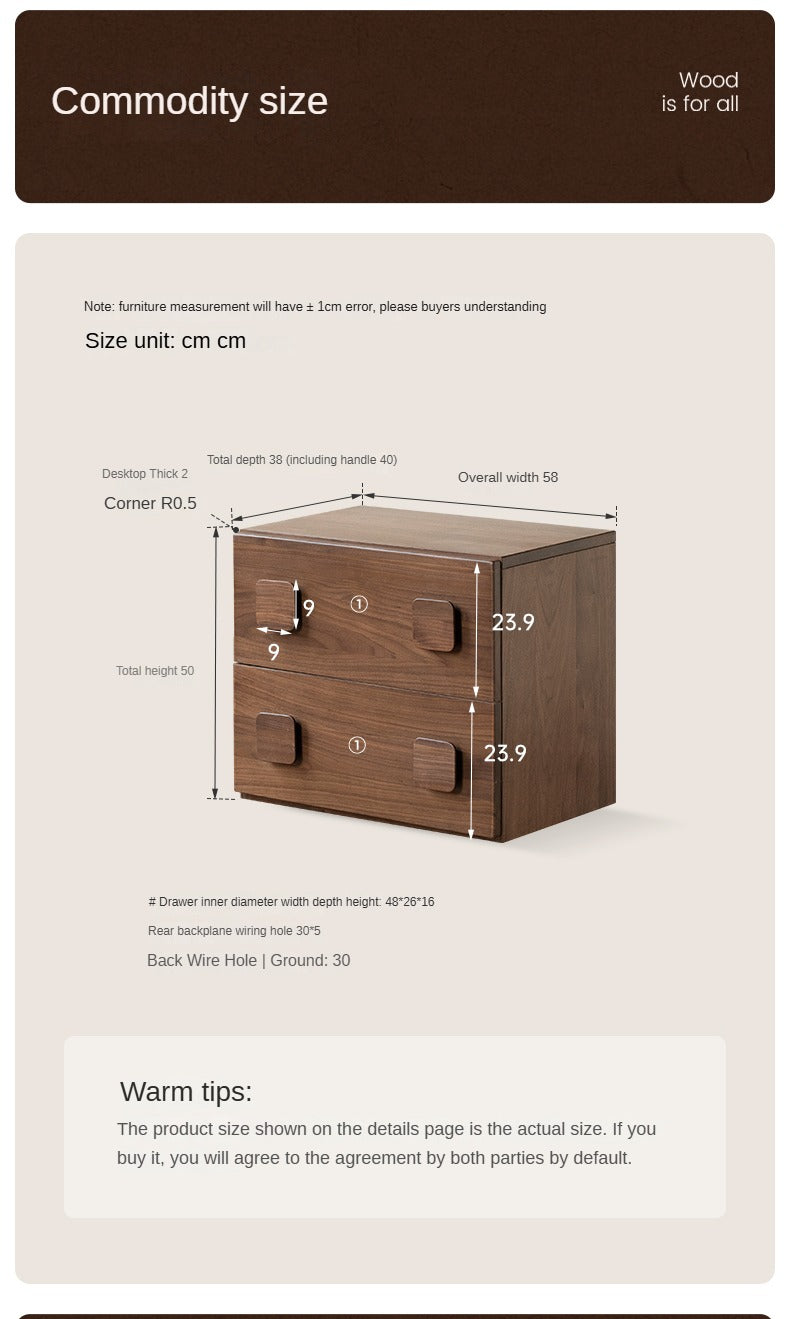 Black Walnut, Oak Solid Wood TV Cabinet Module Combination.