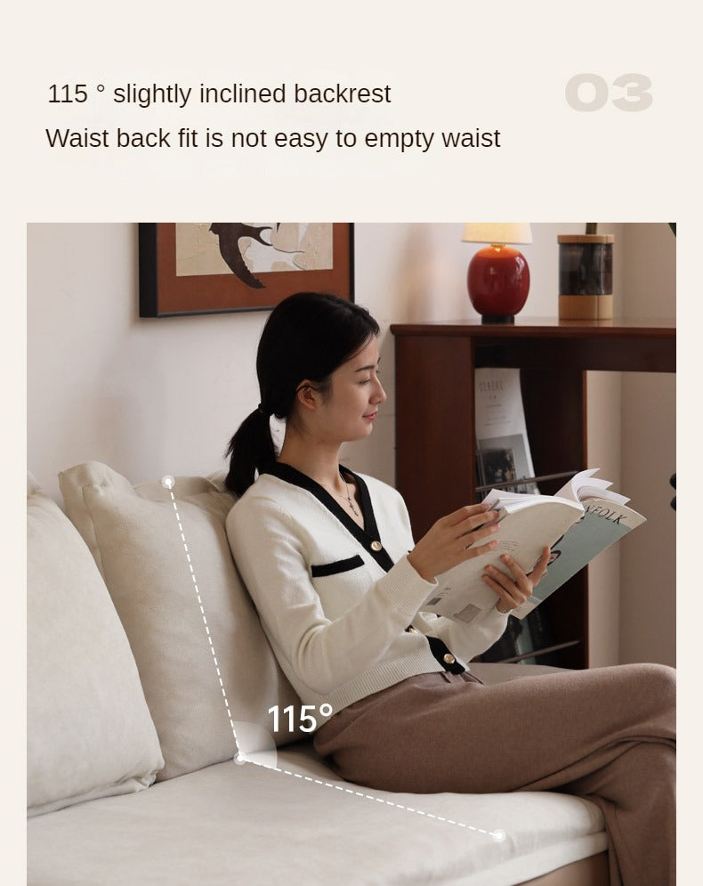 Fabric Straight Sofa Modern Simple,