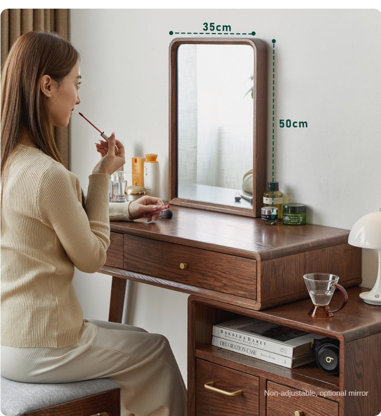 Oak Solid Wood Telescopic Dressing Table.