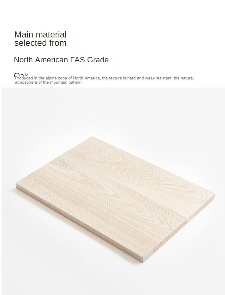 Oak Solid Wood Technology Fabric Soft Bed