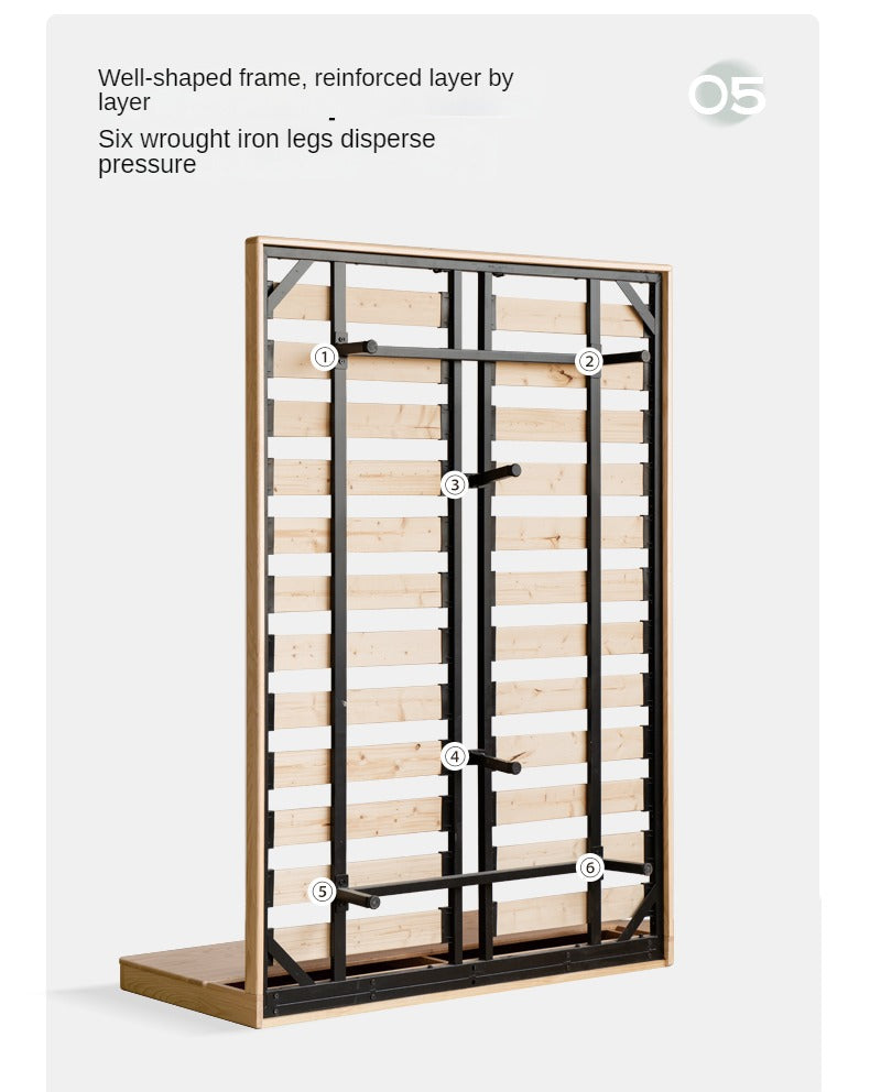 Rubber wood, Oak Solid Wood Suspended Bed