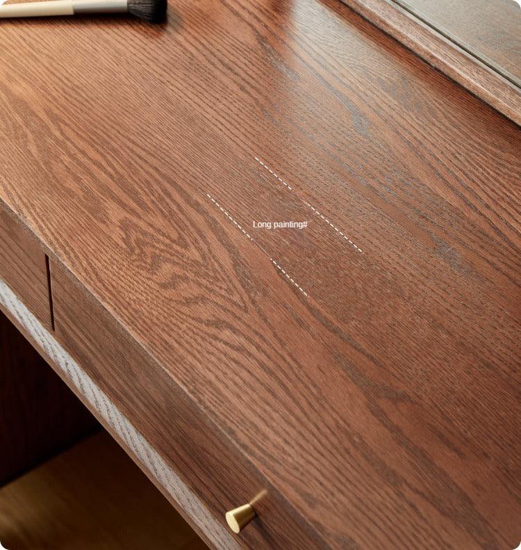 Oak Solid Wood Telescopic Dressing Table.