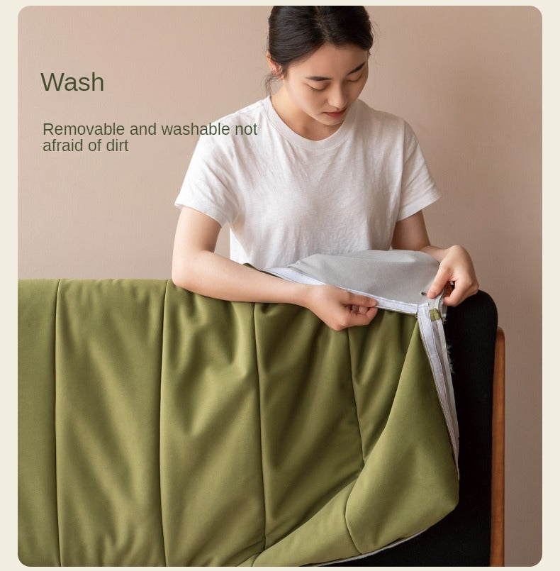 Cherry Solid Wood fabric Soft Bed