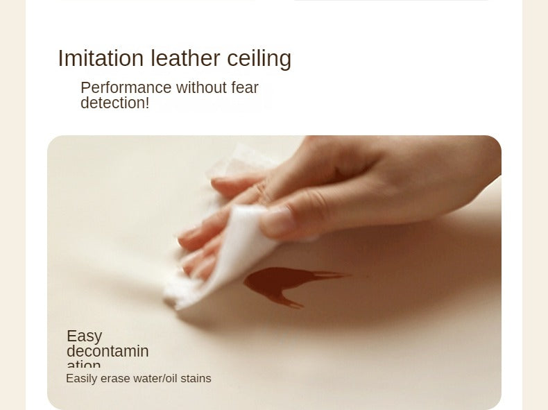 Rubber Wood  Solid Wood Soft Bed Cream Style