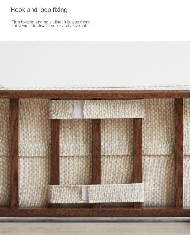 Oak Solid Wood Walnut Color Leisure Combination
