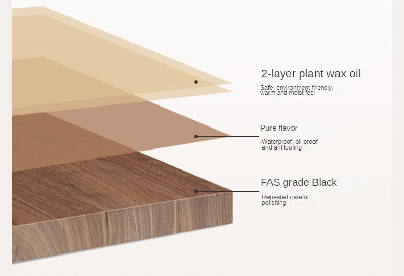 Oak, Ash, Black Walnut Solid Wood Full Large Plate Dining Table