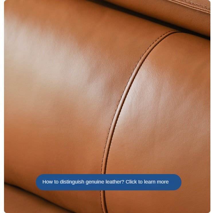 Genuine LeatherSofa, Light Luxury Top Layer Cowhide Italian Sofa.