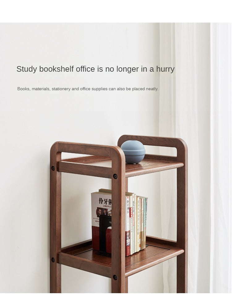 Oak Solid Wood Floor-To-Ceiling Racks Modern