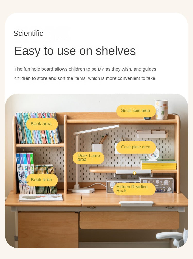 Beech Solid Wood Bedroom Furniture Set Children's Bed Montessori.