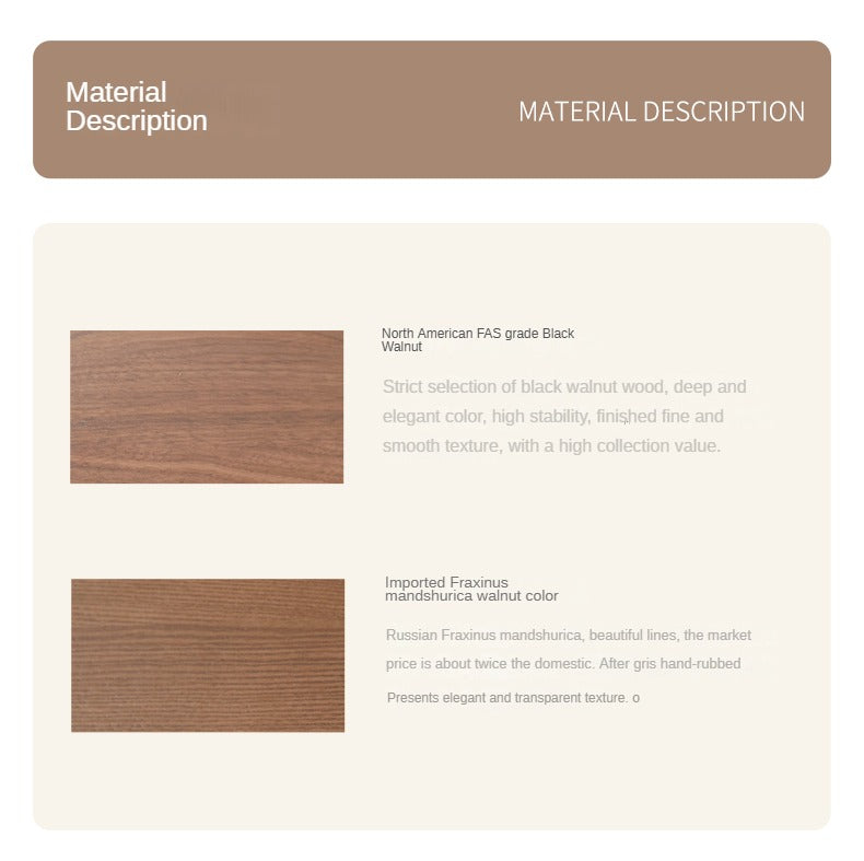 Ash ,North American Black Walnut Solid Wood Large Bed