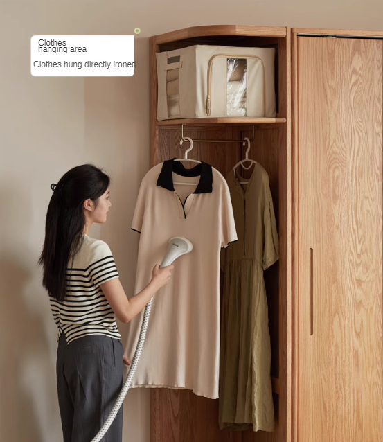 Oak, Cherry Solid Wood Corner Triangle Cabinet Corner Wardrobe.
