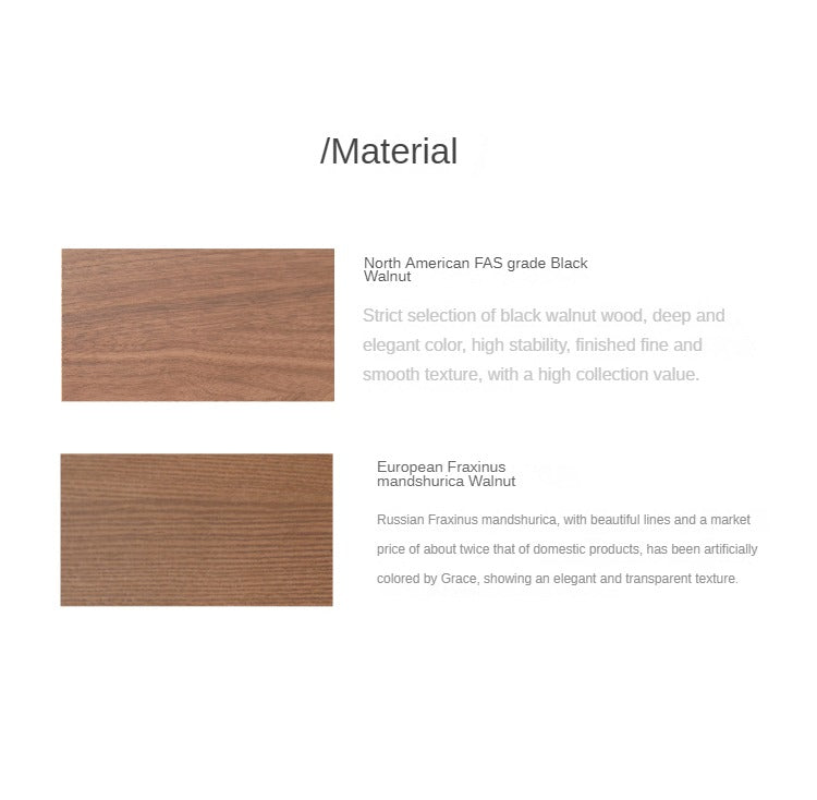 North American black walnut, Ash Solid Wood platform bed