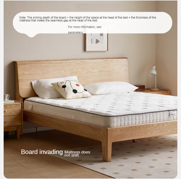 Ash Solid Wood With Socket Bed