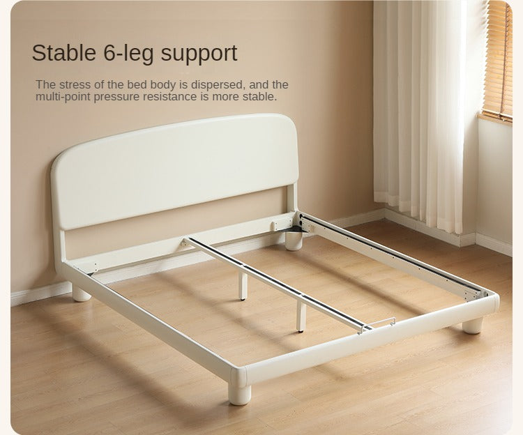 Poplar Solid Wood French Cream Style Bed