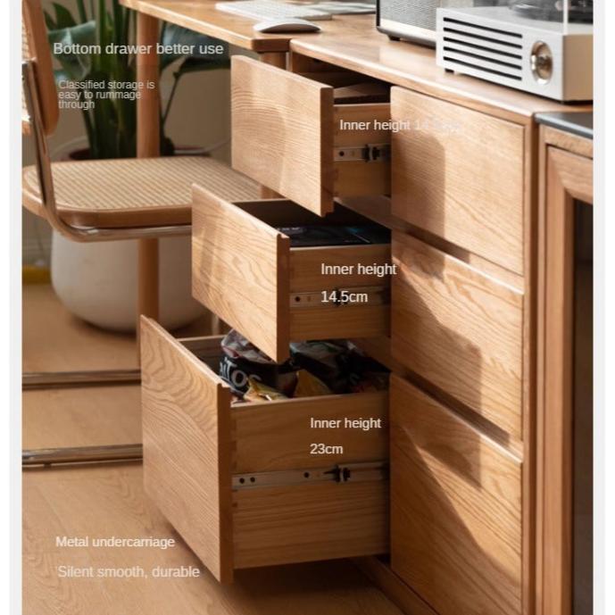 Oak Solid Wood Wall Hanging System, Storage Rack Combination