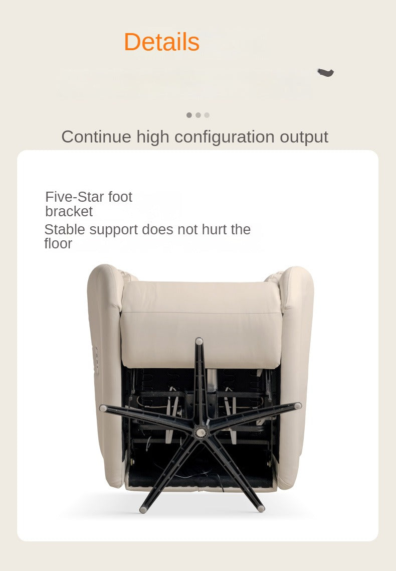 Leather Electric Cream Style Single Chair