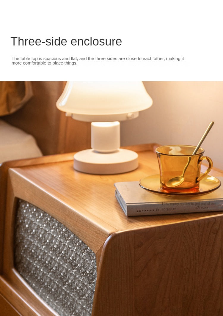 Cherry solid wood Nightstand.