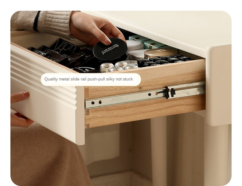 Poplar Solid Wood Dressing Table,computer desk Cream Style