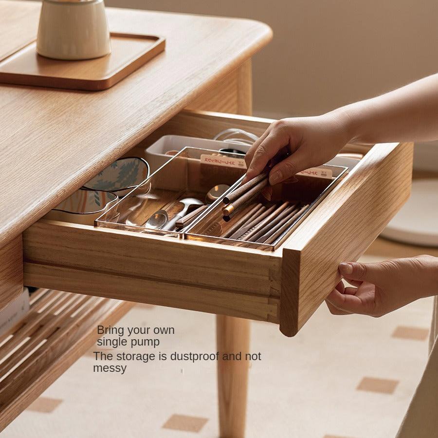 SALE Oak Solid Wood North American Double-Layer Coffee Table