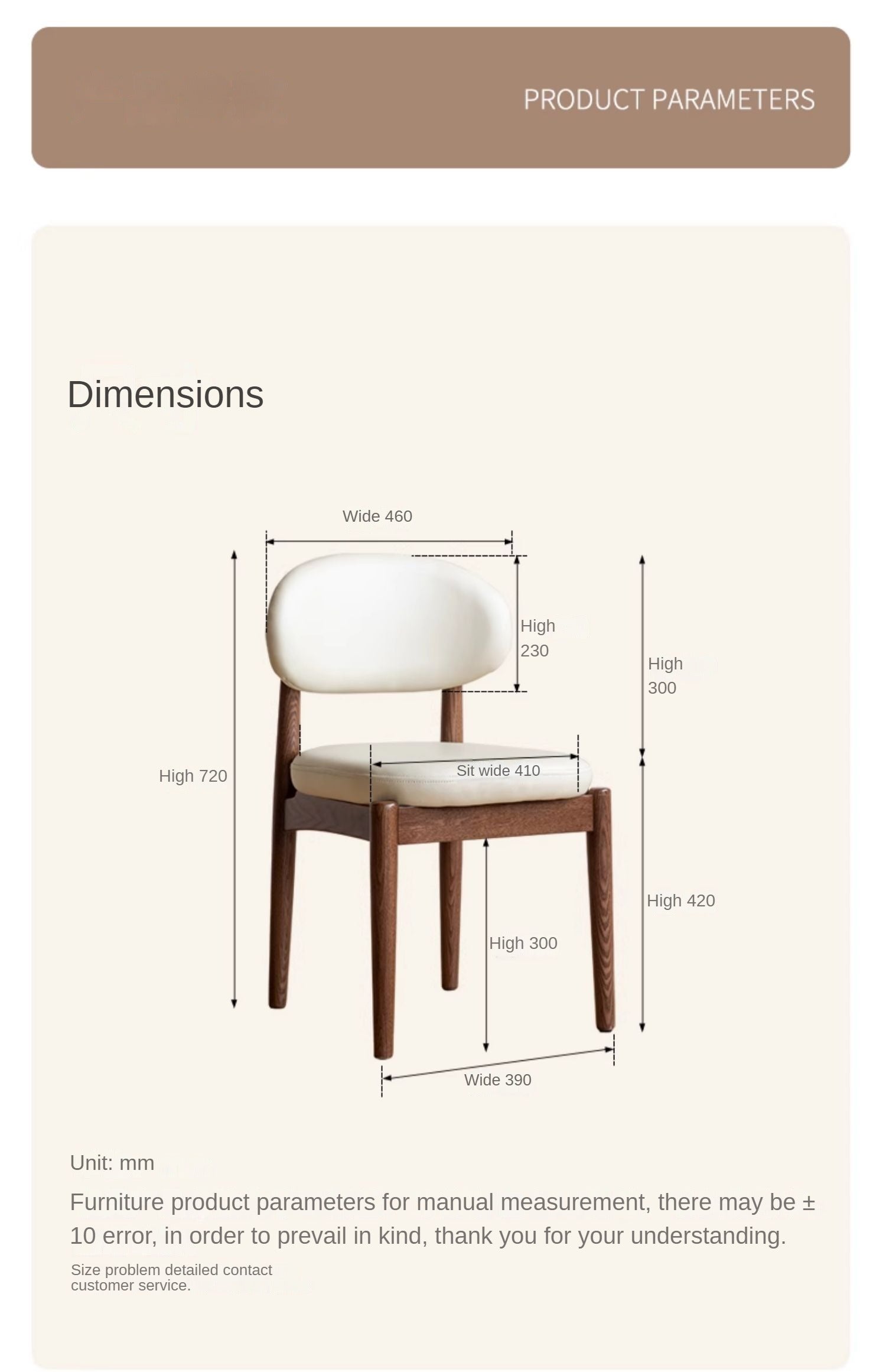 Black Walnut, Ash Solid Wood Modern White Soft Makeup Chair