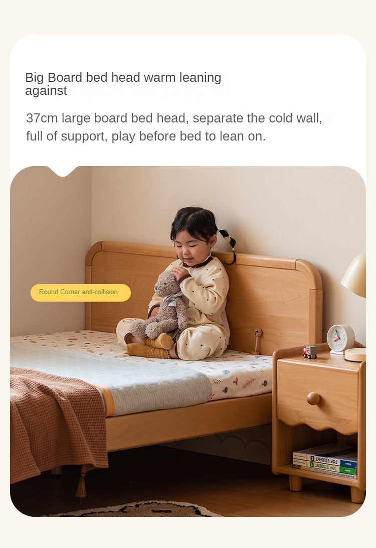Beech Solid Wood Children's, Montessori Floor Bed<