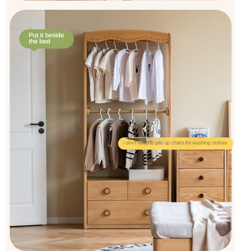 Beech Solid Wood Children's Wardrobe Hanger