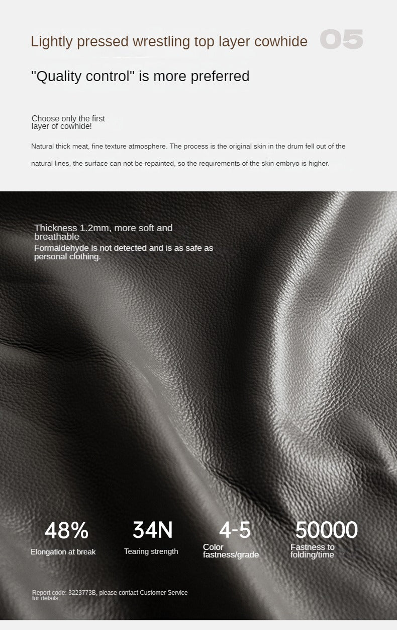 Leather First Layer Yellow Cowhide Piano Key Leather Sofa,