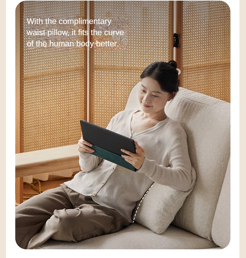 Ash solid Wood Modern Straight Sofa.