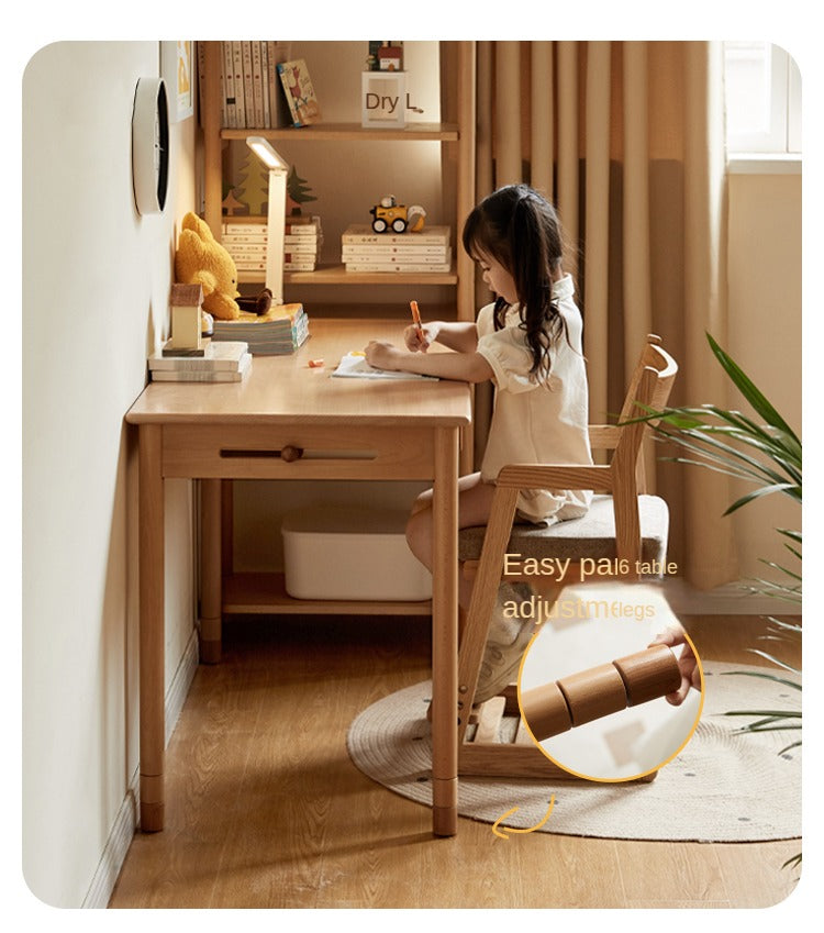 Beech Solid Wood Children's Study Table.