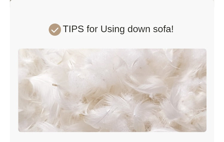 Genuine Leather Sofa Italian Top Layer Cowhide Down Sofa.