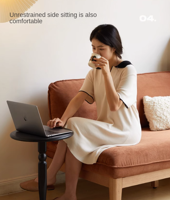 Oak Solid Wood Fabric Sofa.