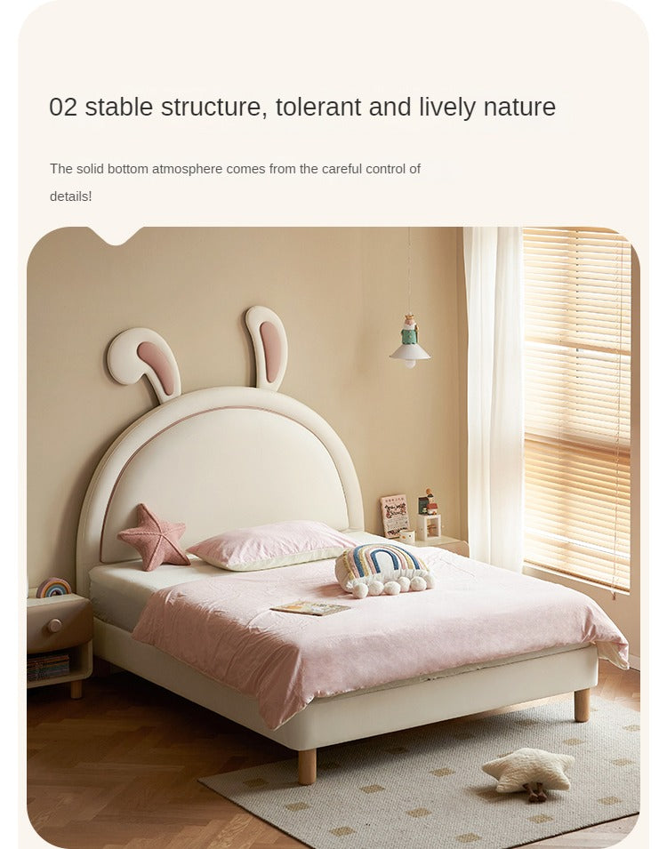 Children's Bed Girl Cartoon Rabbit Bed<