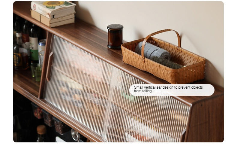 Black Walnut , South American Walnut Solid Wood Sideboard, Buffet Cabinet