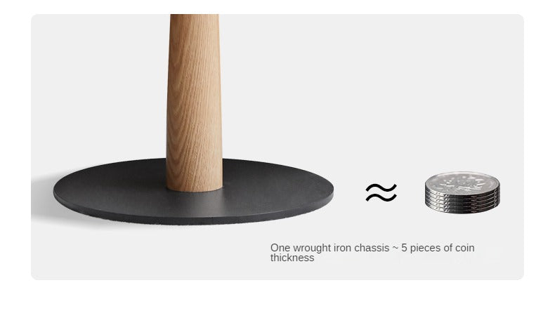 Oak, Black Walnut, Cherry, Beech Solid Wood Round Side Table Modern