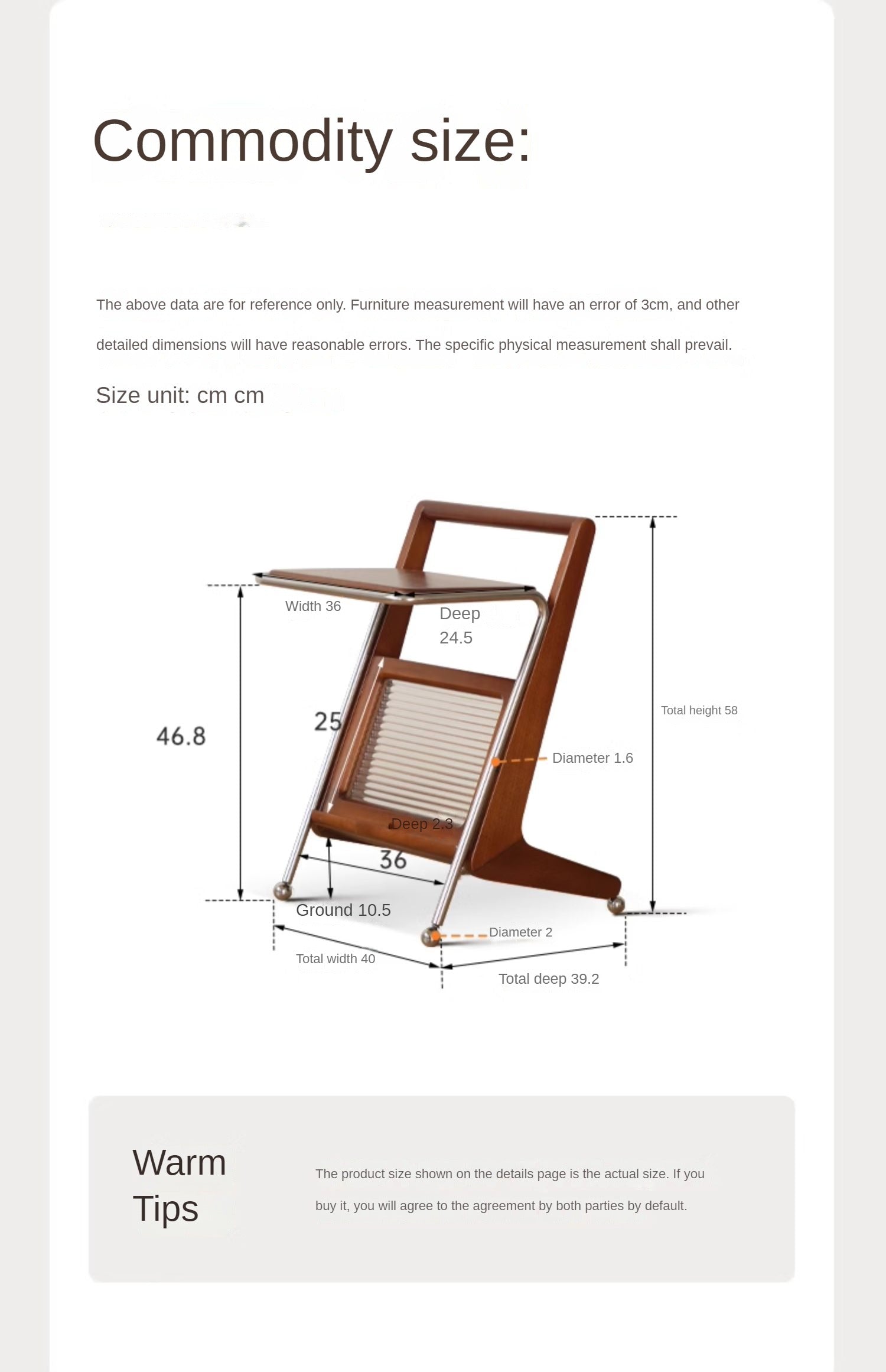 Poplar, Oak Solid Wood American Retro Corner Side Table