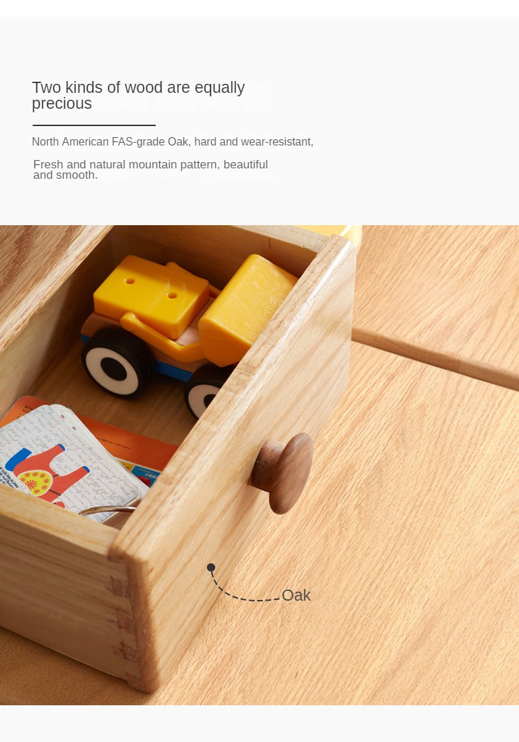 Oak, Beech Solid Wood Shelf Bookshelf
