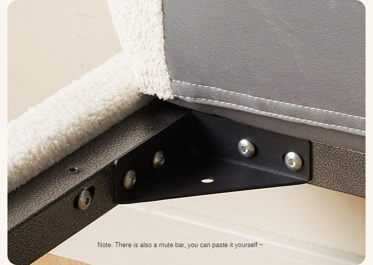 Fabric Soft Luminous White Suspension Imitation Lamb Fleece Bed