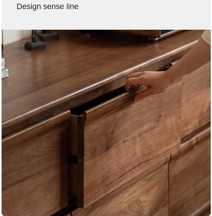 Black Walnut, Sandalwood Solid Wood Dresser