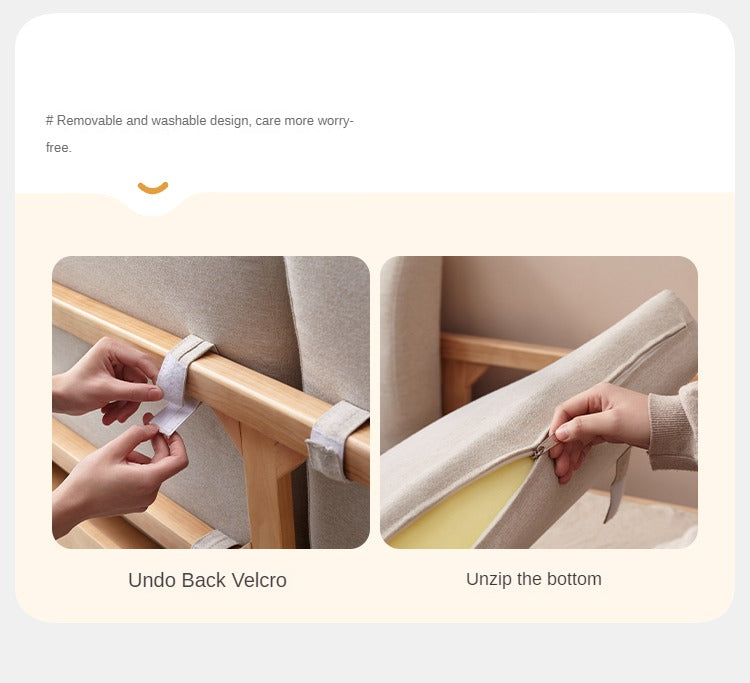 European Beech Solid Wood Soft Bed