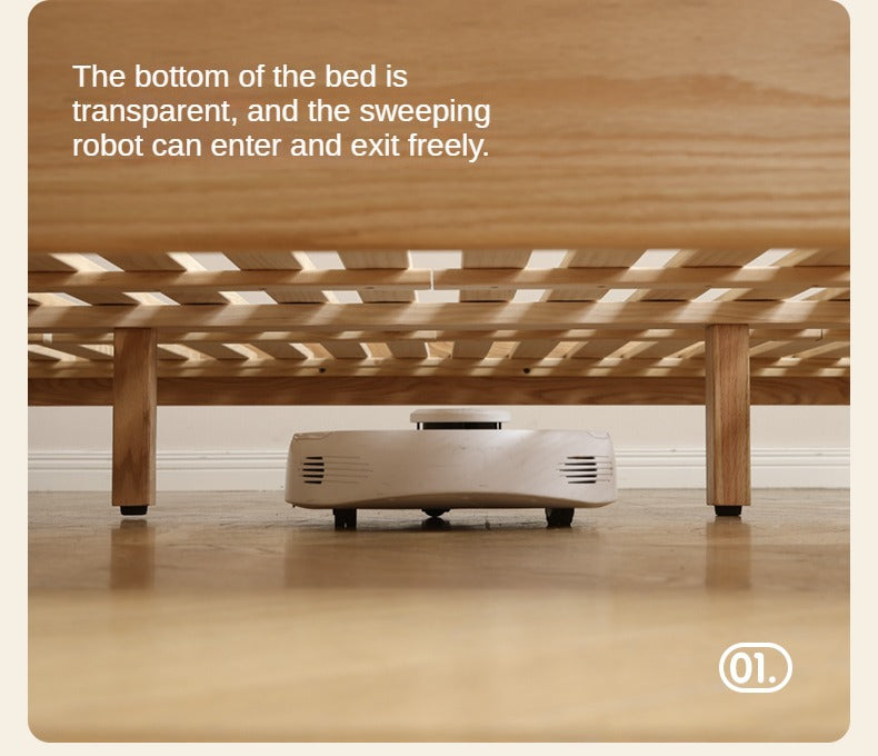 Beech, Oak Solid Wood Soft-Packe, Piano Key Bed