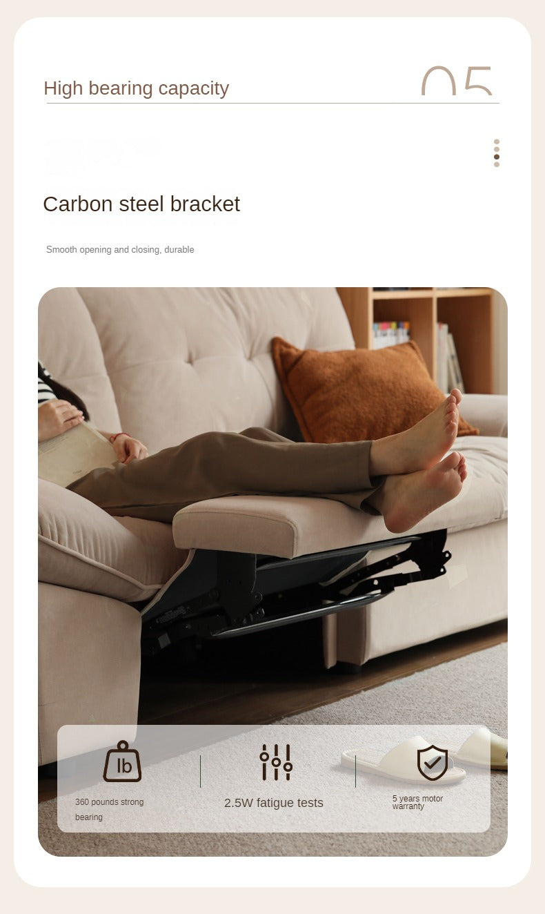 Fabric Sofa Italian Minimalist White Cloud Sofa.