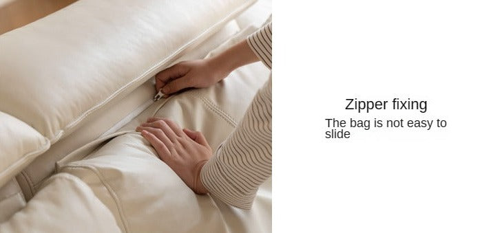 Cherry Solid Wood Black Label Leather Down Sofa.