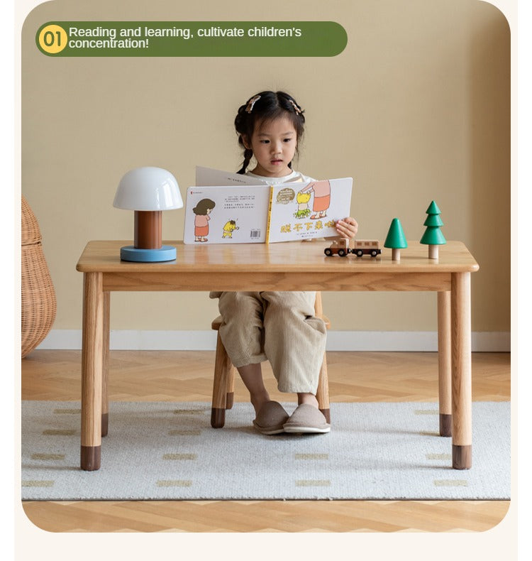 Oak Solid Wood Handmade Children's StudyTable