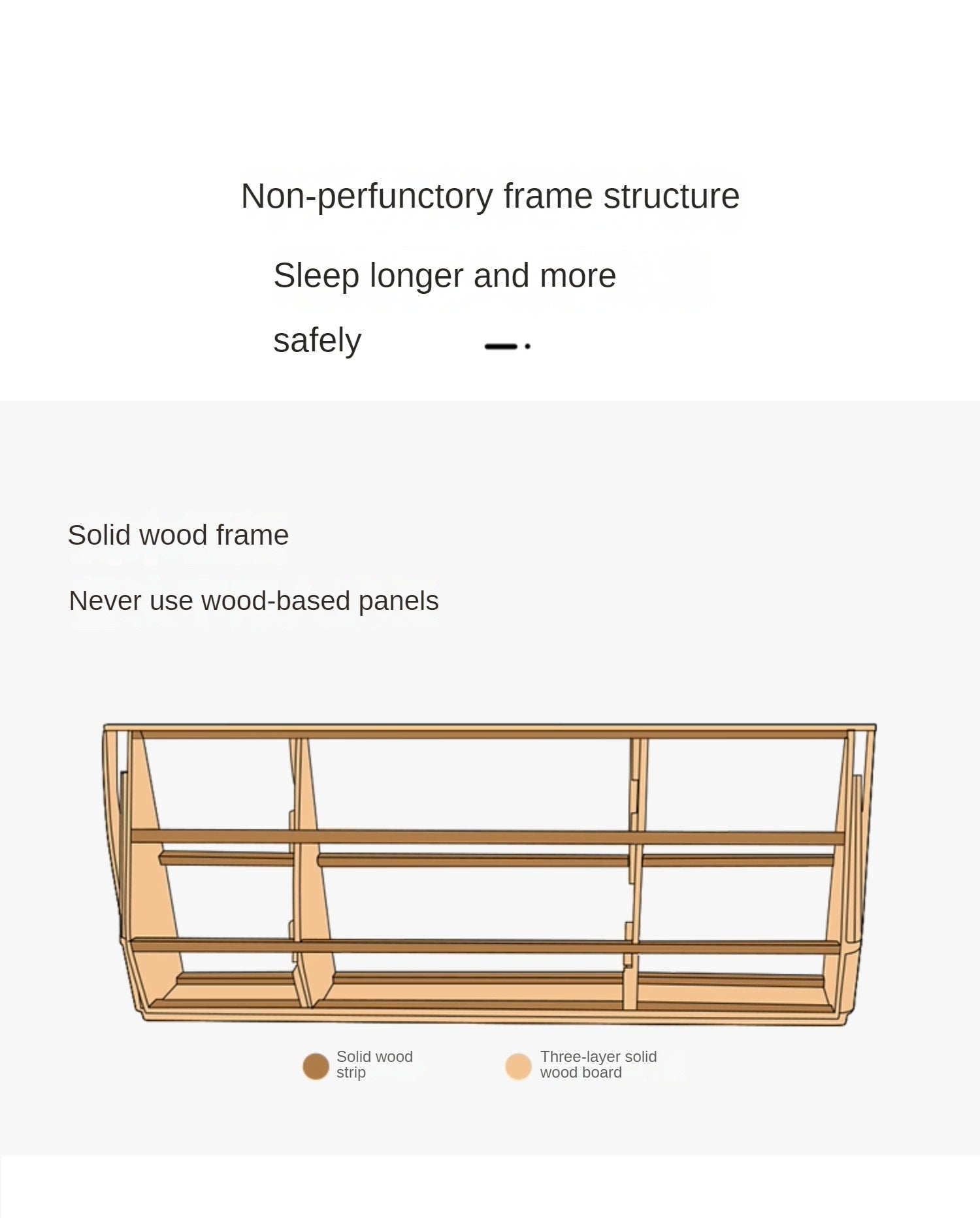 First Layer Cowhide Cream Style Suspension Bed