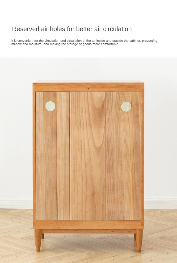 Cherry WoodRetro Side Cabinet Vintage Storage Cabinet