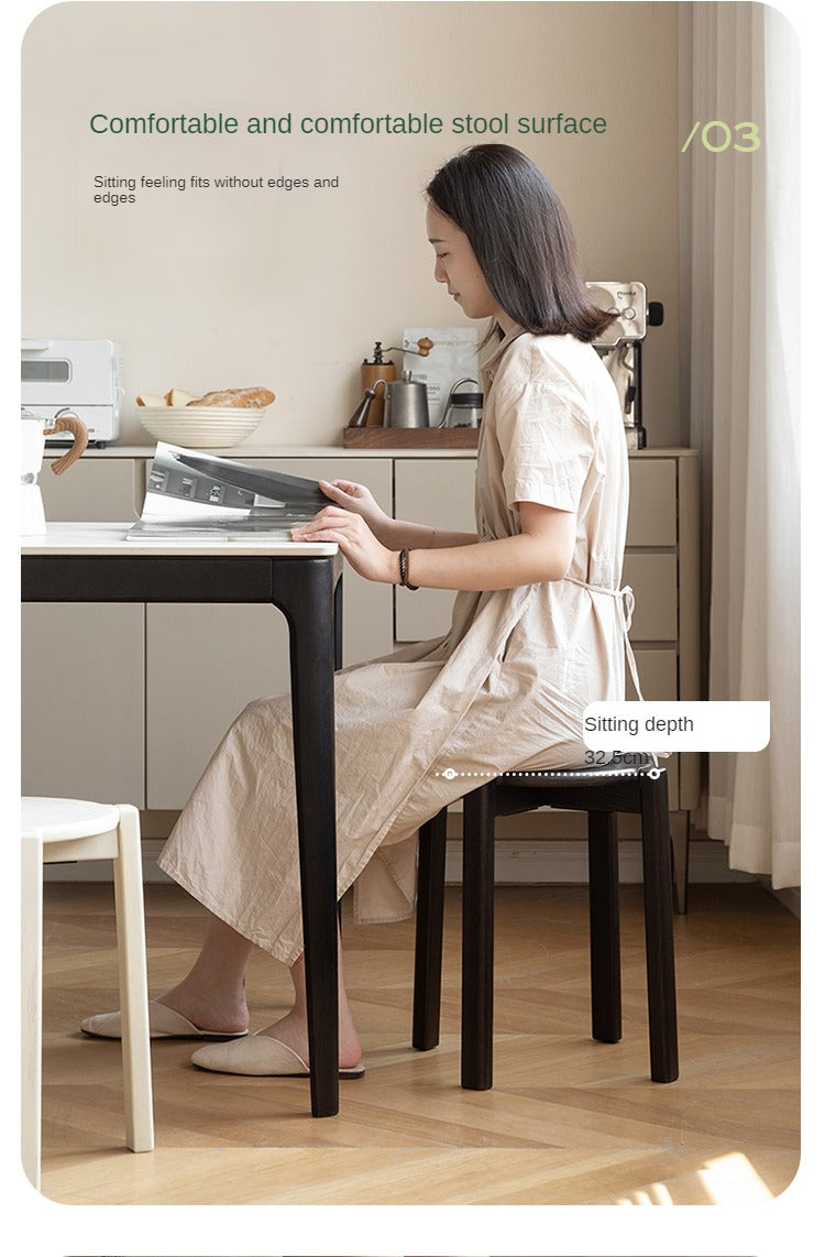 Oak Solid Wood Stacking Stool