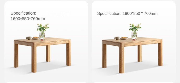 Ash Solid Wood Long Dining Table