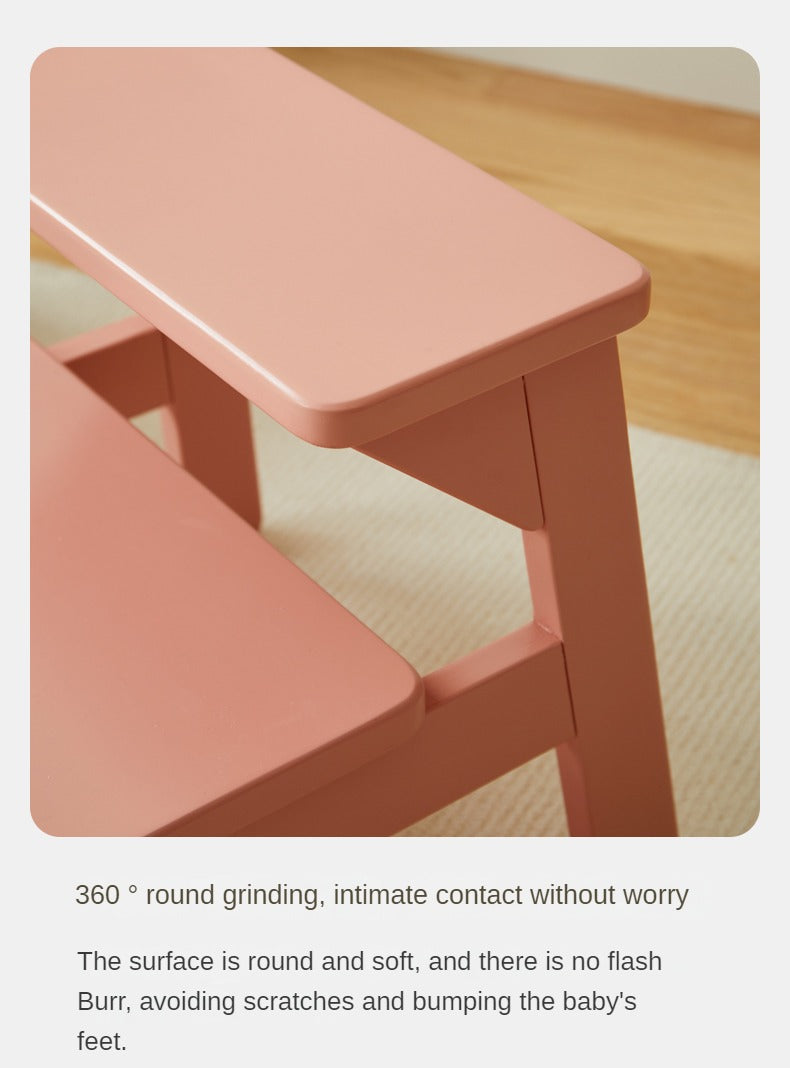 Birch Solid Wood Kids's Multifunctional Low Foot Stool