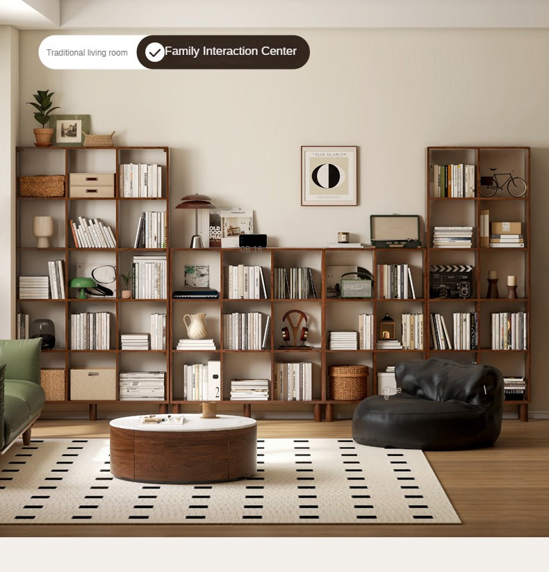 Oak, Beech Solid Wood Free Combination Bookshelf