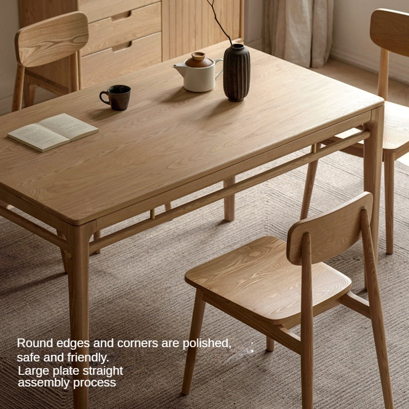 Ash Solid Wood Modern Dining Table